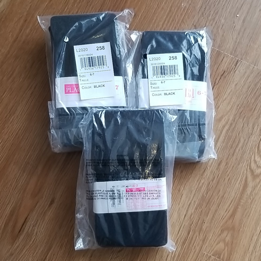 Set of 3 black tights